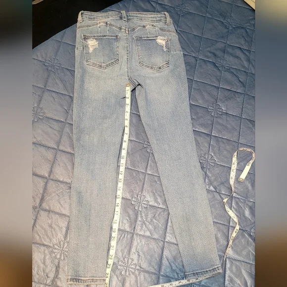 Wax Jean Butt I Love You  Women's High Waisted Distressed Skinny Jeans - Sz 5. - Picture 6 of 7